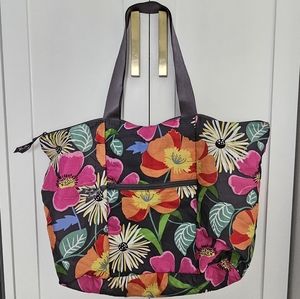 Vera Bradley Jazzy Blooms Tote in a Pouch